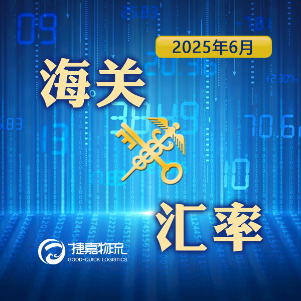 境外涉农 | 2025年6月海关适用汇率